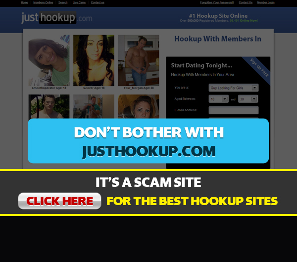 img overlay homepage for justhookup.com